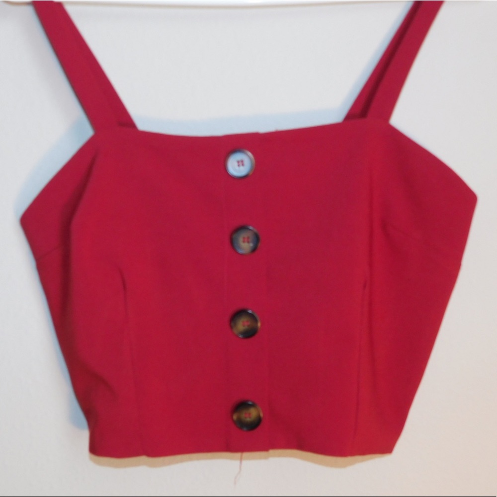 Red Crop Top